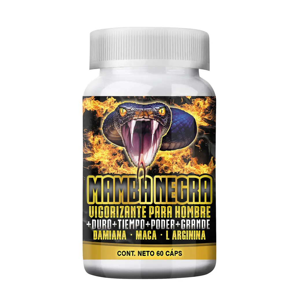 Mamba Negra Vigorizante para Hombre, 60 Cápsulas