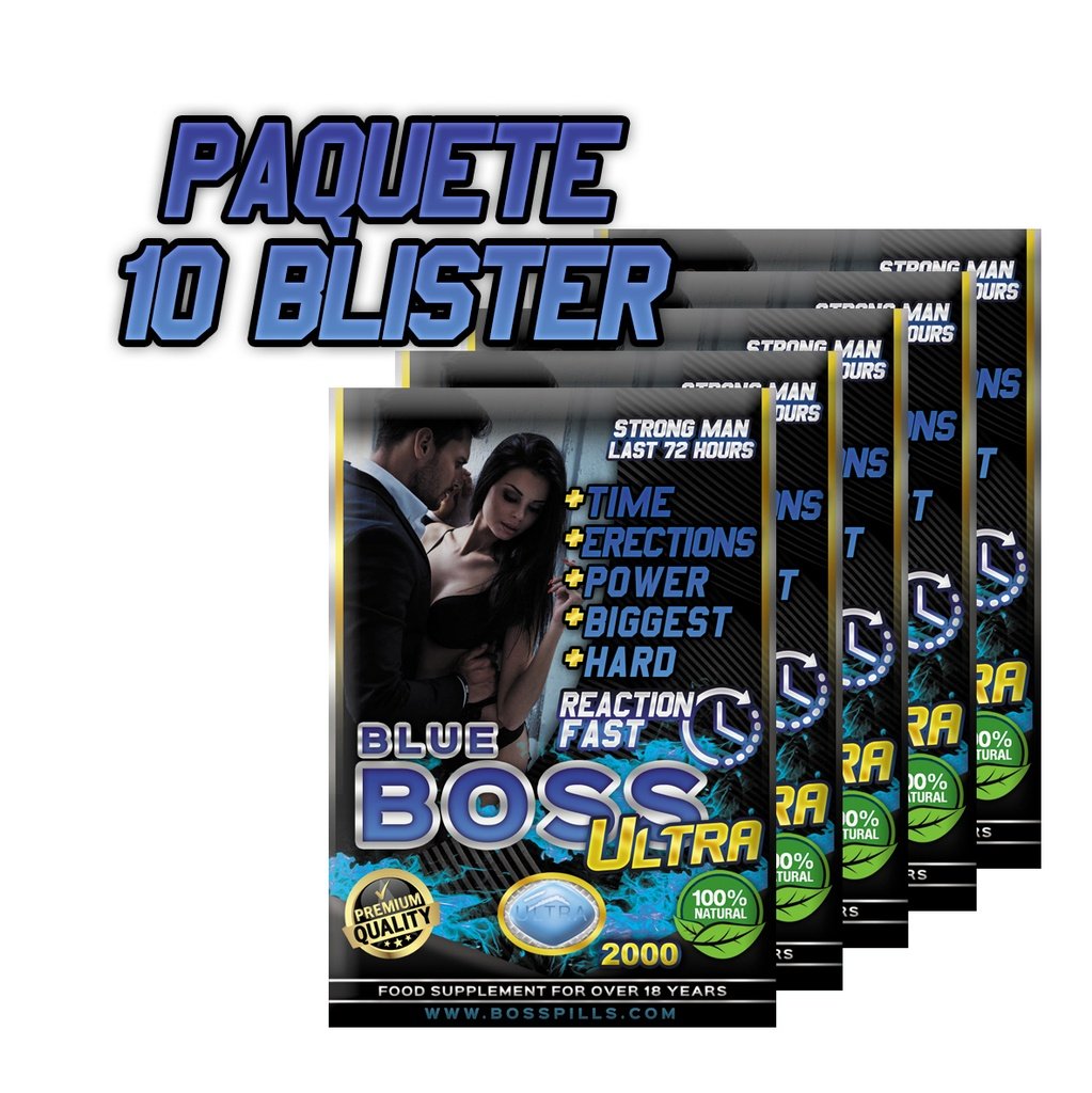 Blue Boss 2000 Plus 72 Hrs – Paquete 10 Blíster